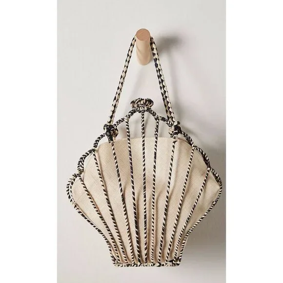 Free People Aranaz Seashell Clam Tote Bag Purse - MSRP $458 - Picture 2 of 8